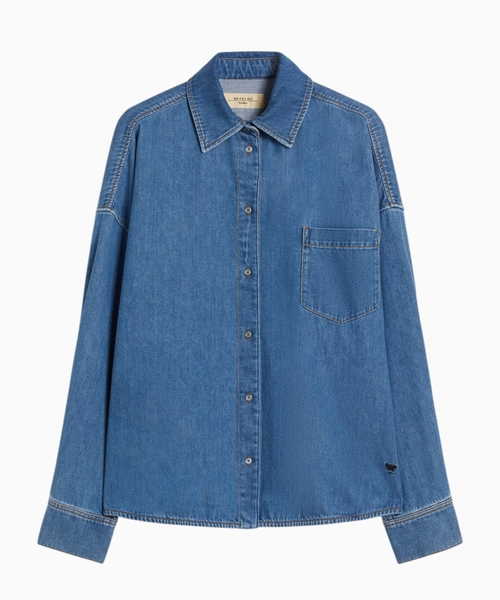 Cotton denim shirt