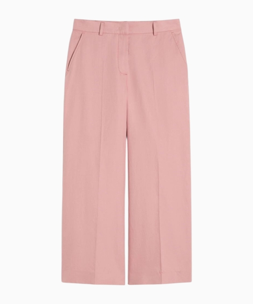 Cotton and linen trousers