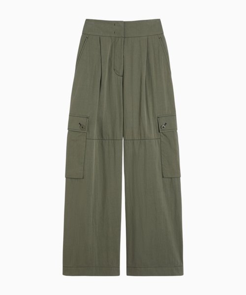 Cotton gabardine trousers