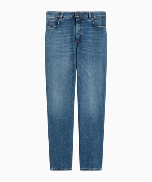 Düz biçimli denim şalvar