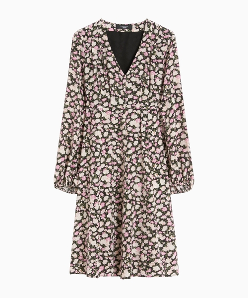 Printed silk dress