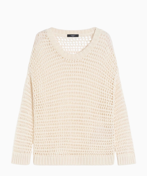 Linen and cotton jumper