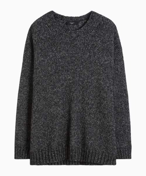 Oversized mohair and lurex jumper