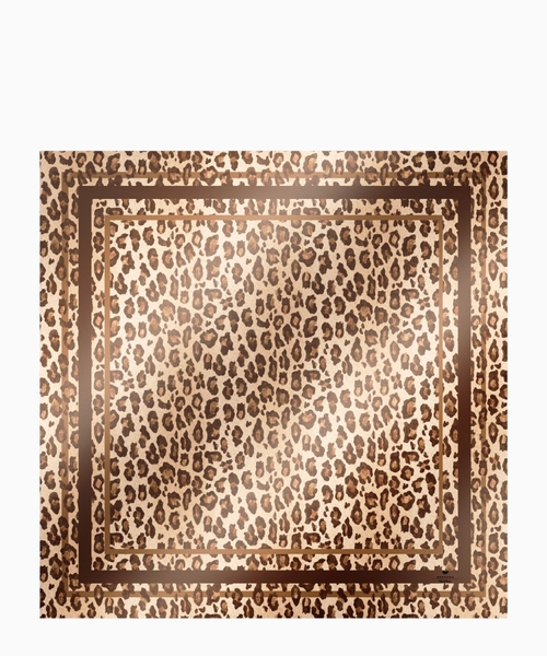 Patterned silk twill foulard