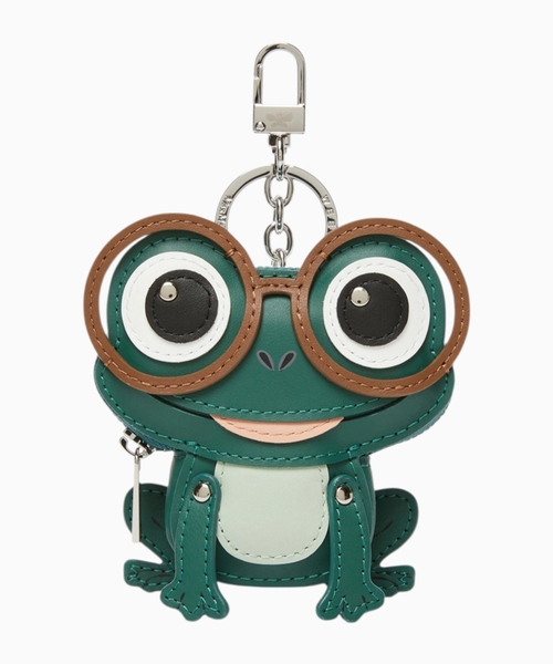 Leather coin purse-keychain
