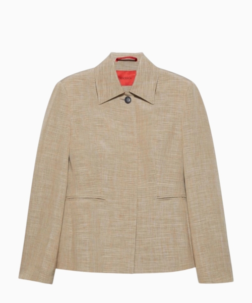 Slim-fit slubby grisaille jacket