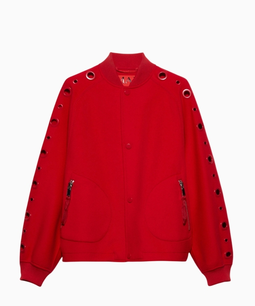 Wool bomber jacket
