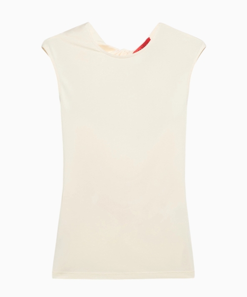 Crepe-jersey top