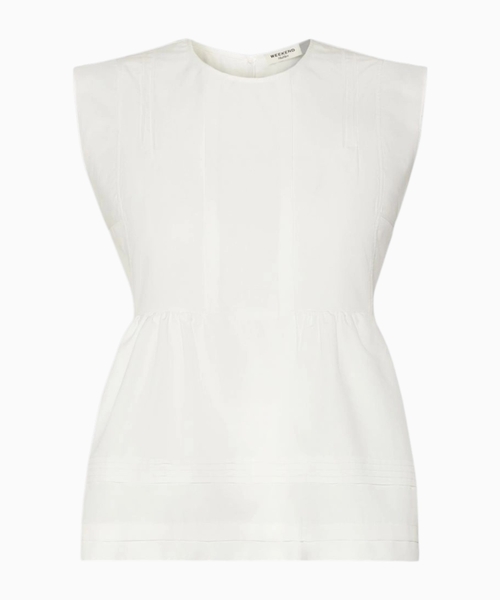 Qolsuz pambıq poplin top