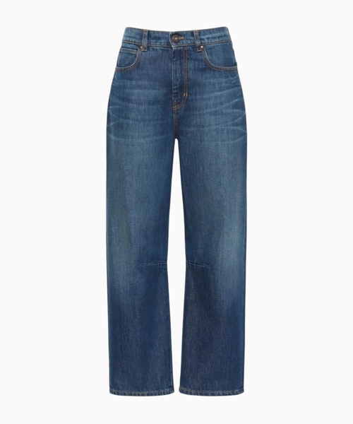 Enli biçimli denim şalvar