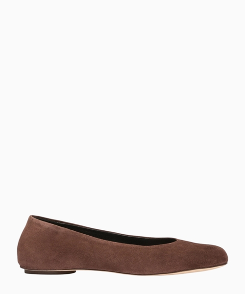 Suede ballerinas