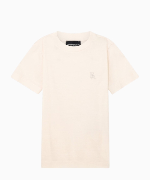 T-shirt in lyocell and cotton jersey