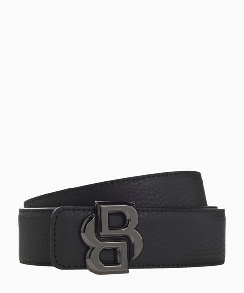 Reversible leather belt with Double-B-monogram buckle