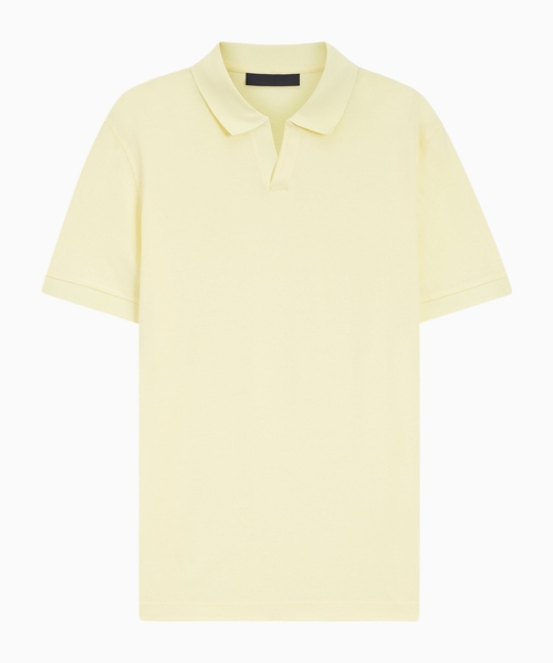 Polo shirt in cotton and silk
