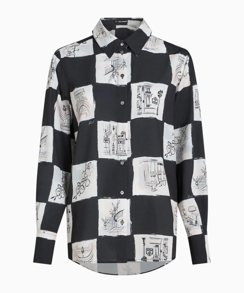 Fluid printed shirt