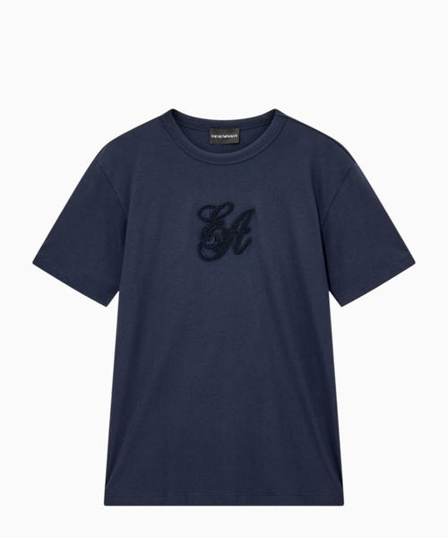 Футболка из супима с вышитым логотипом Signature Capsule