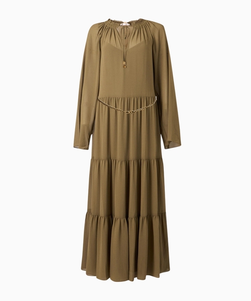 Pleated maxi dress