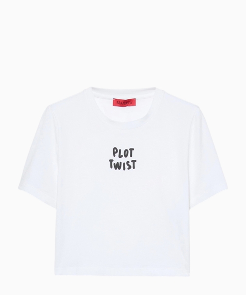 Printli qısa T-shirt