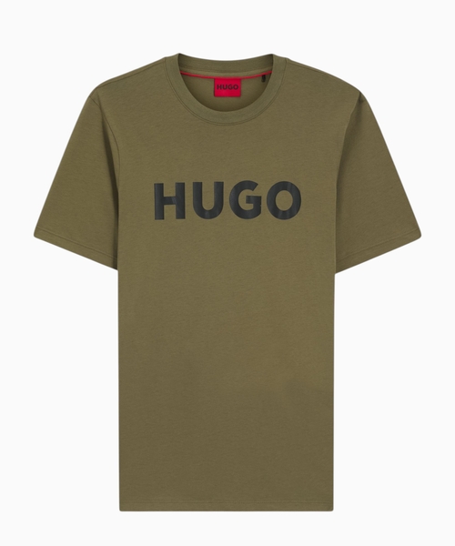Loqo printli pambıq cersi T-shirt