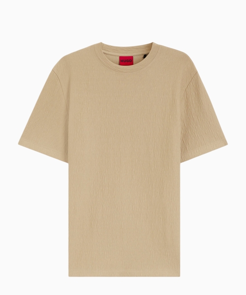 Qırış effektli pambıq T-shirt