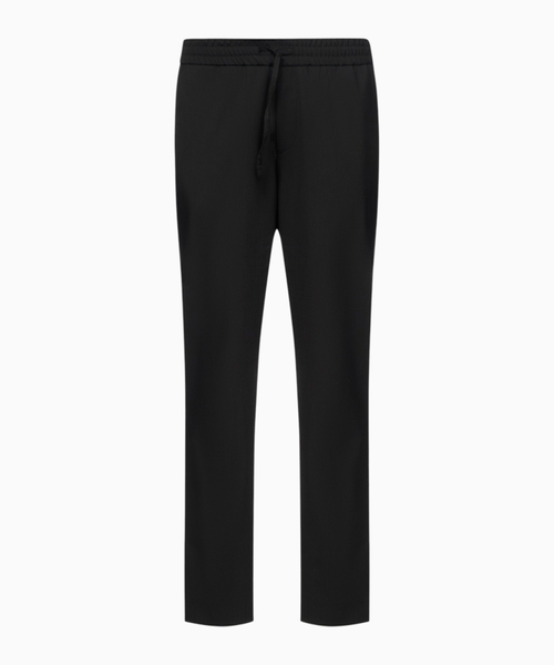 Trousers with elasticated waistband