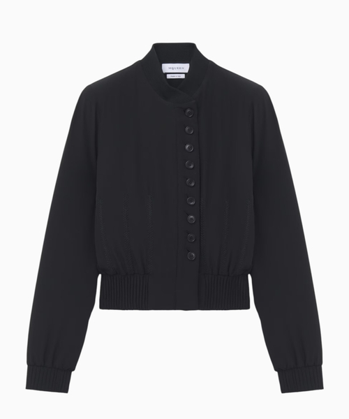 Silk bomber jacket