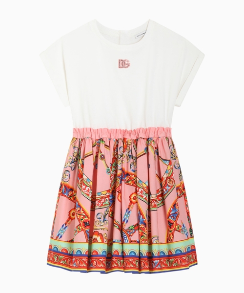 Carretto-print dress
