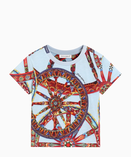 Carretto-print jersey T-shirt