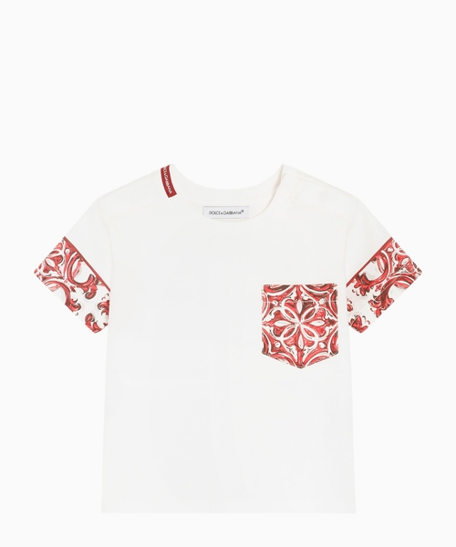 Majolica-print jersey T-shirt