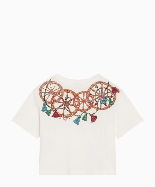 Jersey T-shirt with applications