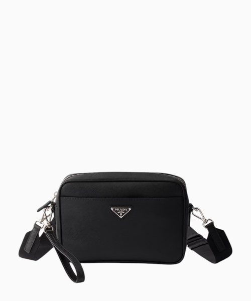 Saffiano leather shoulder bag
