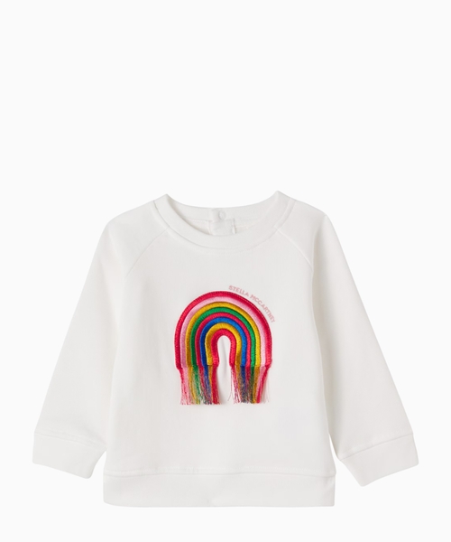 Embroidered cotton jersey sweatshirt