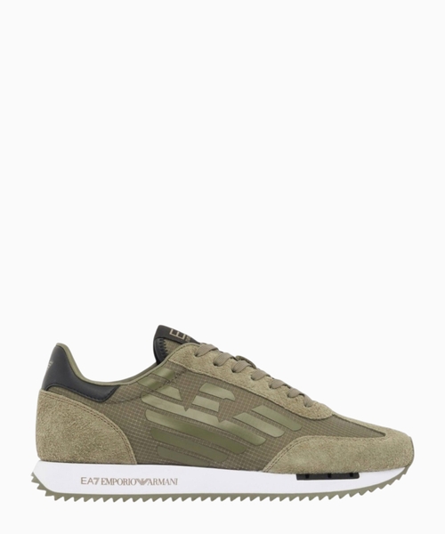 Logo suede sneakers