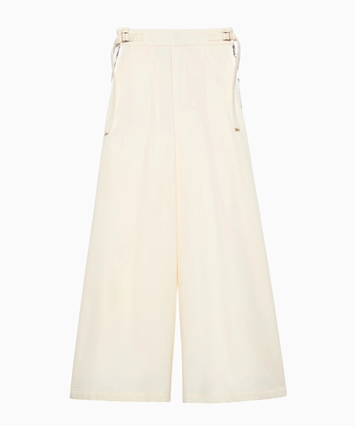 Extra-wide cotton trousers