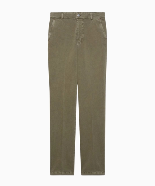 Cotton-gabardine trousers
