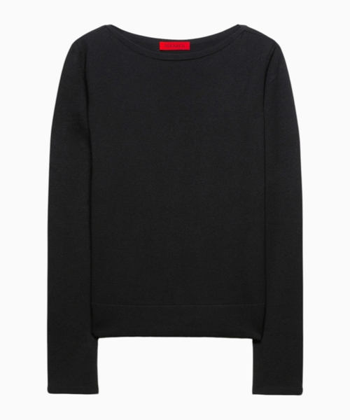 Boat-neck jumper