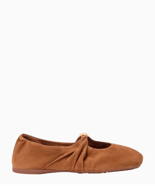 Pebble Soft ballerina in suede