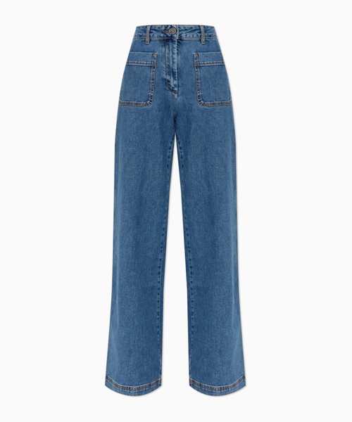 Enli biçimli denim şalvar