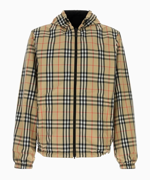 Reversible check jacket