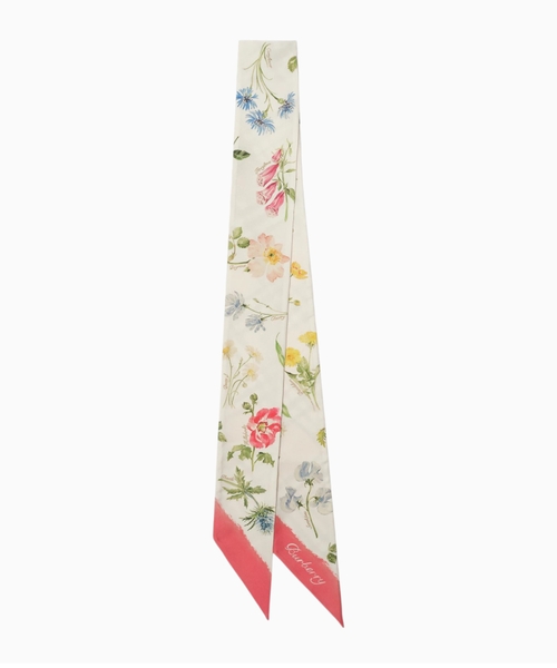 Skinny Blooms of Britain silk scarf