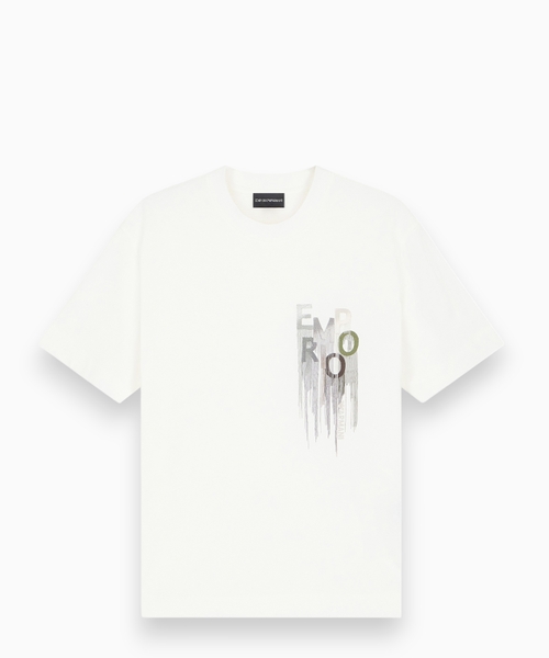 Jersey T-shirt with embroidered logo