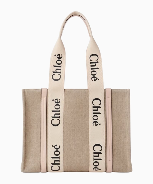 Woody tote bag in linen