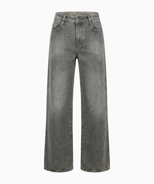 Düz biçimli denim şalvar