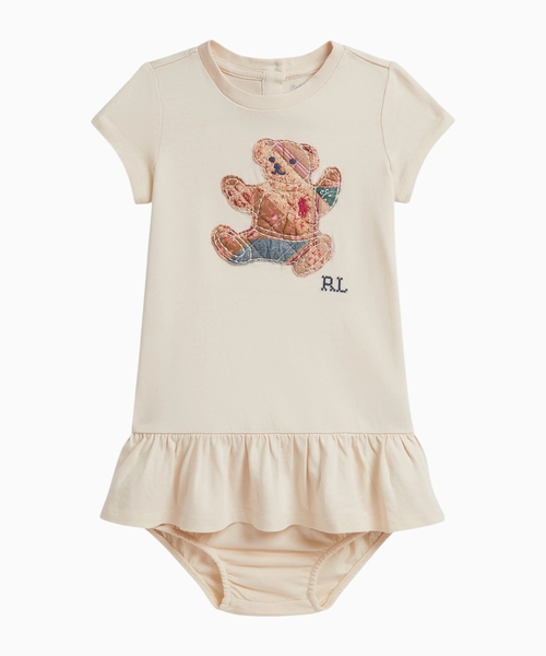 Polo Bear peplum dress