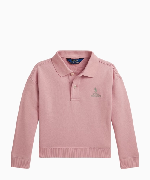 Logo terry polo shirt
