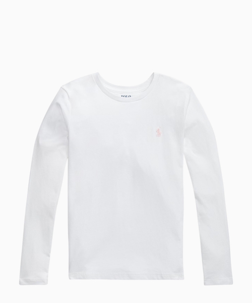 Cotton jersey long-sleeve tee