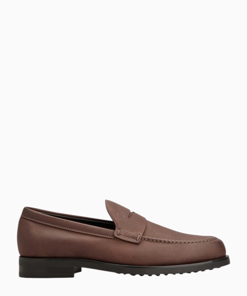 Calfskin leather loafers