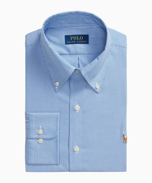 Custom fit striped Oxford shirt