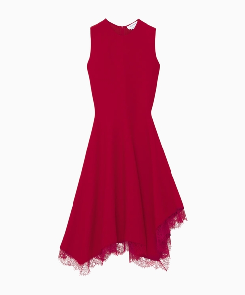 Lace trim dress