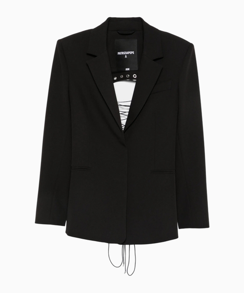 Jacket with lace-up details